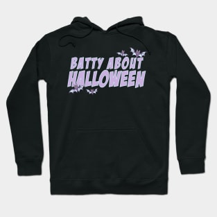 Batty About Halloween bats kawaii spooky cute pastel goth Hoodie